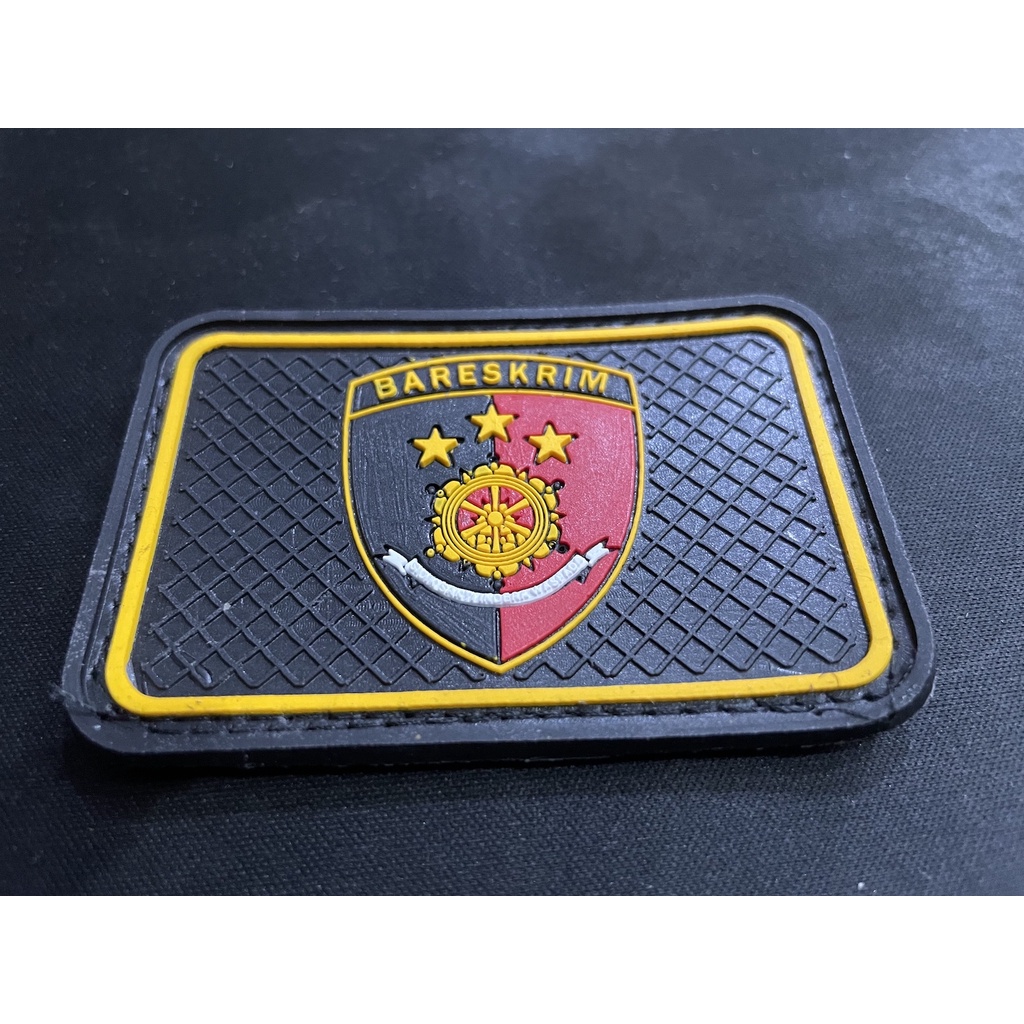 Patch Bareskrim - Patch Velcro Reskrimum - Prepetan Reskrim -  Velcro Karet