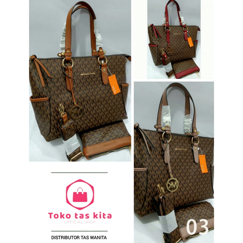 Tote Bag MK 2 Set | Tas Selempang Wanita 2778Michael kros Premium