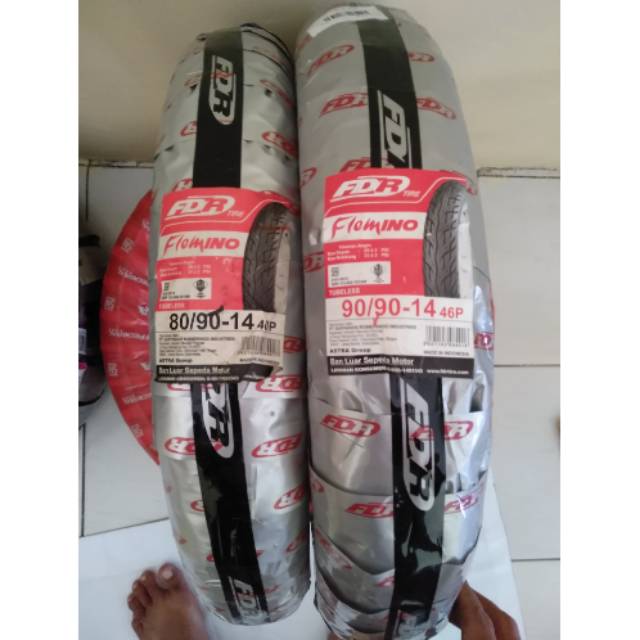 Paket ban tubles matic fdr flemino uk.80/90.14 &amp; 90/90.14..free pentil.untuk semua motor matic