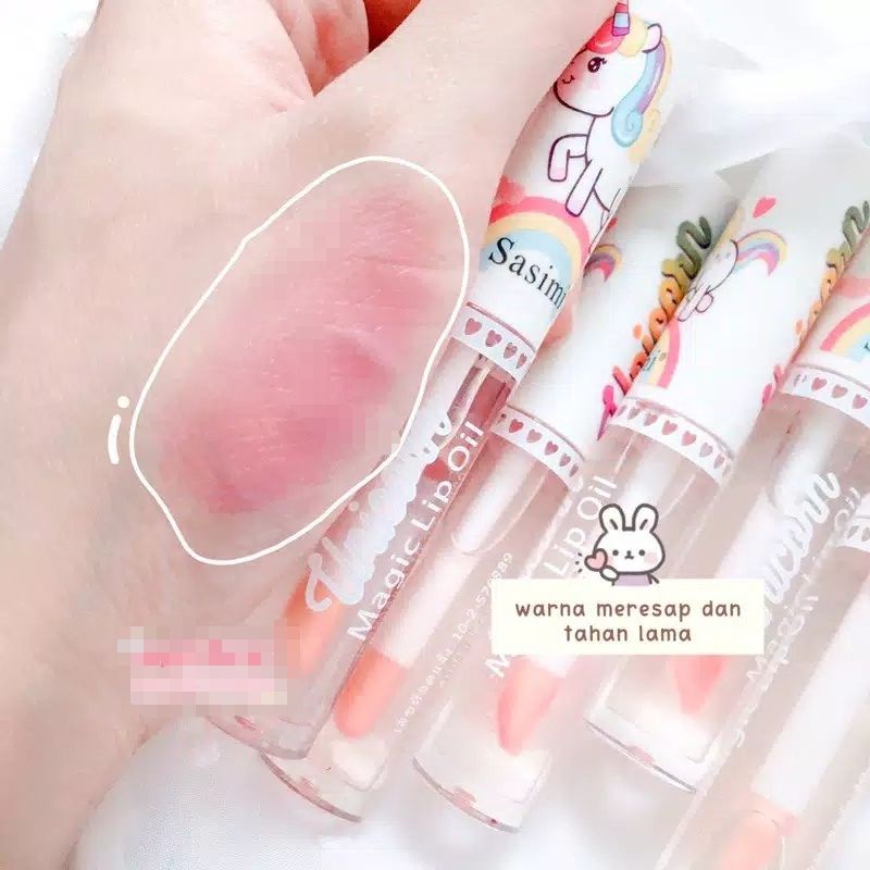 ❤️G.A.SHOP❤️ SASIMI MAGIC LIP OIL UNICORN