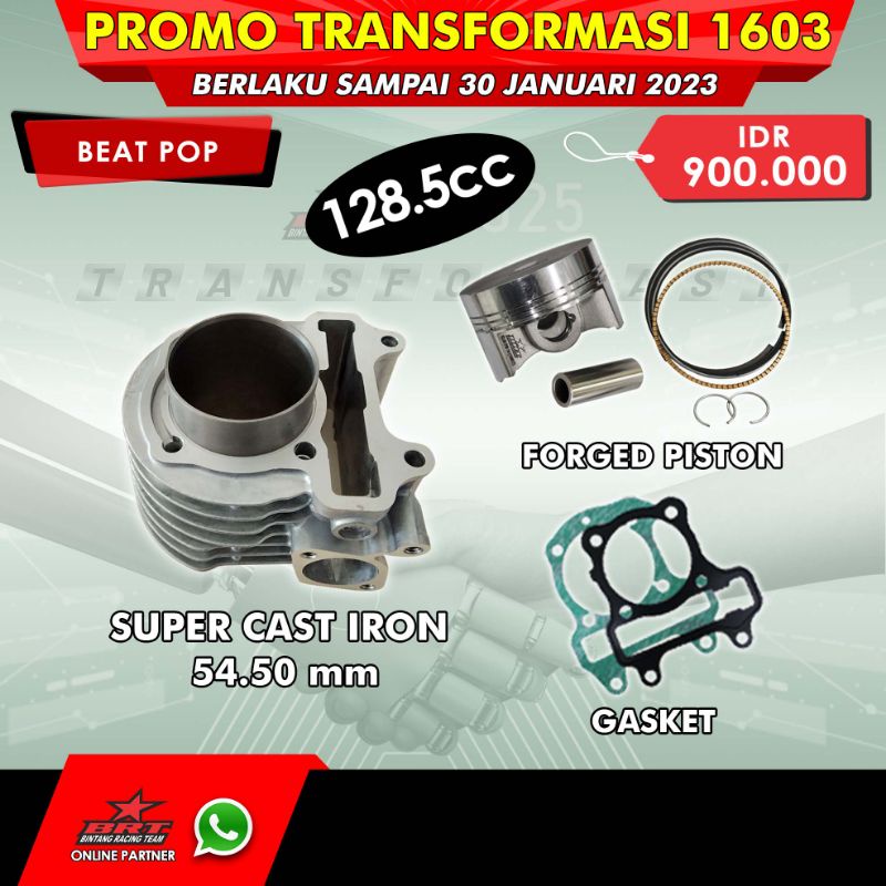 BLOK PISTON BRT CAST IRON BEAT ESP,SCOPY ESP,BEAT STREET