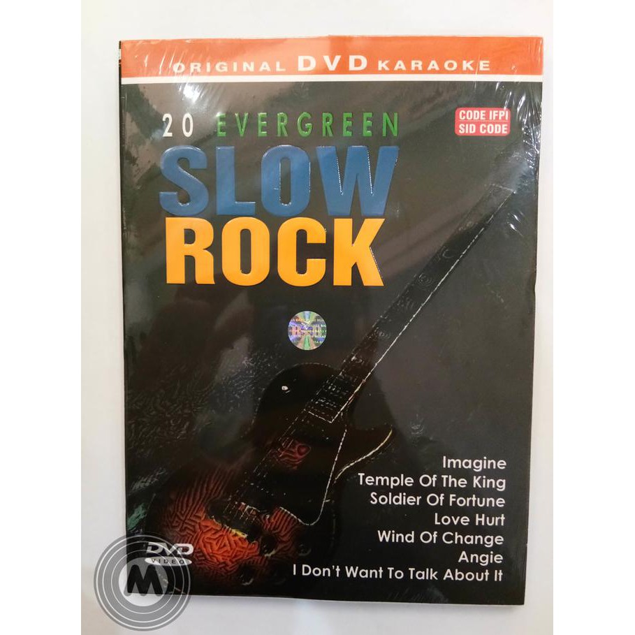 DVD KARAOKE ORIGINAL VARIOUS ARTISTS - 20 EVERGREEN SLOW ROCK