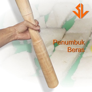 Alat penumbuk /Lesung Alu Lumpang Kayu Panjang 50cm