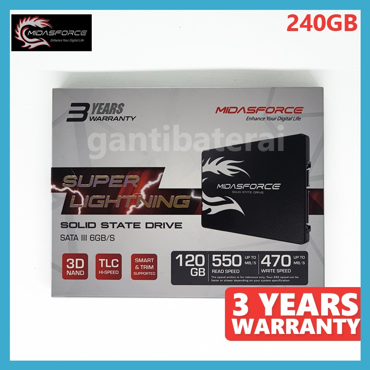 SSD Sata III 240gb Laptop Notebook Komputer New