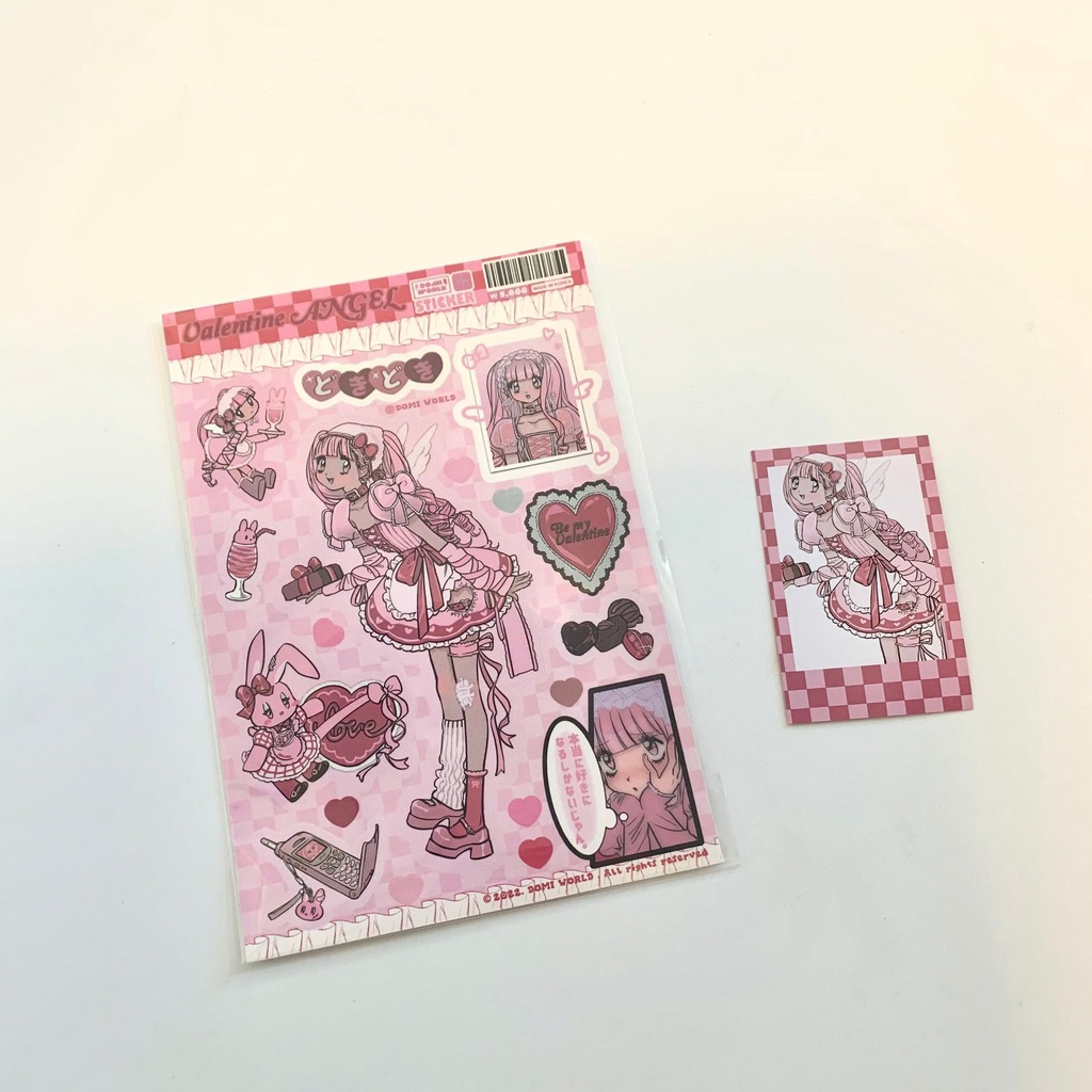 Ins Stiker Motif Kartun Malaikat / Cuckoo / Perempuan Lucu Untuk Dekorasi Scrapbook diy