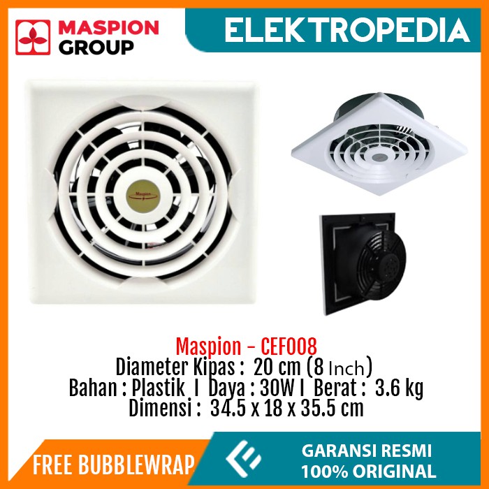 Maspion - Exhaust Fan ( 8 Inch ) Plafon CEF 2008