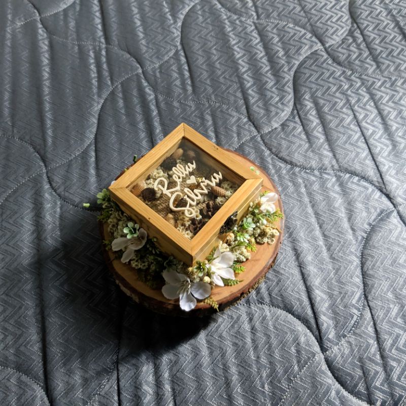 Ring box rustic seserahan pernikahan hantaran pernikahan paket komplit murah