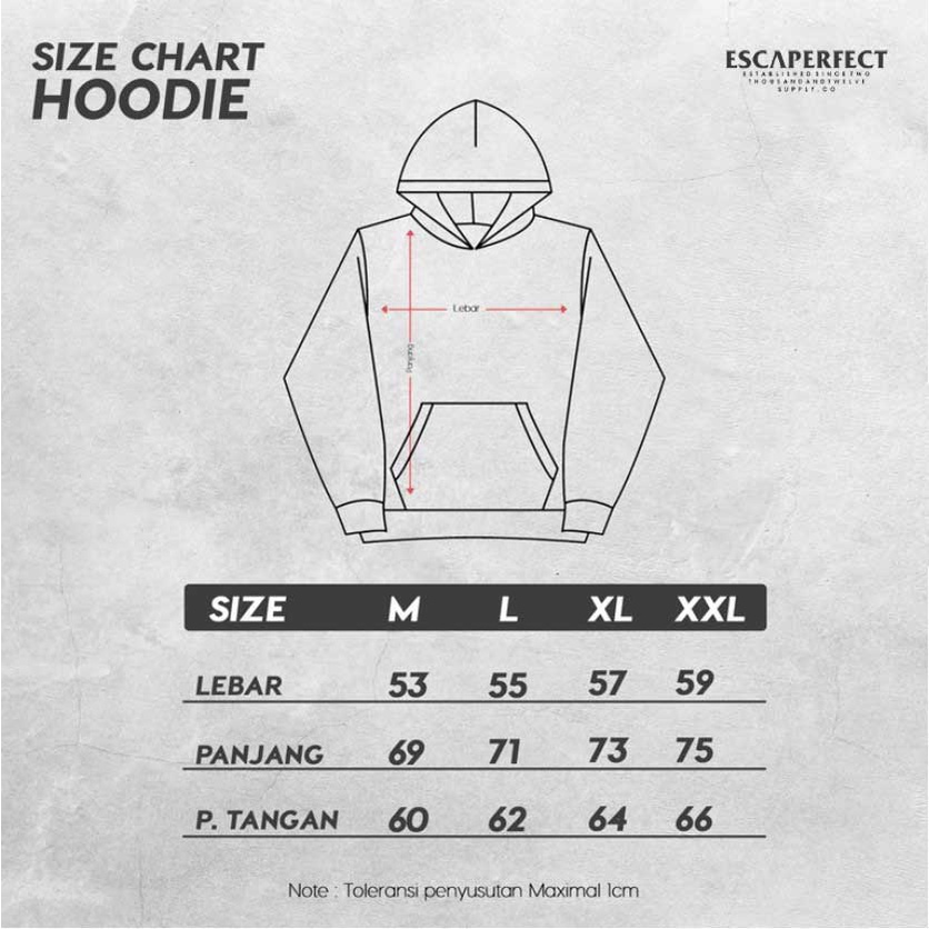 BESTPROMO Escaperfect Hoodie Simple Type Dvsn - Misty Hoodie Sweater Pria