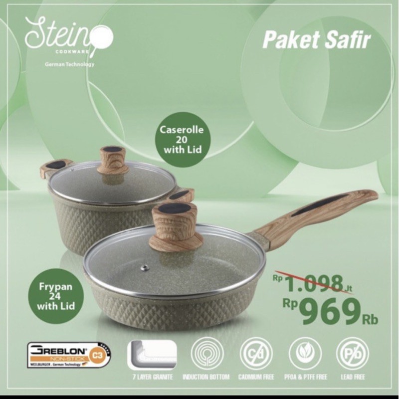 Paket Safir steincookware