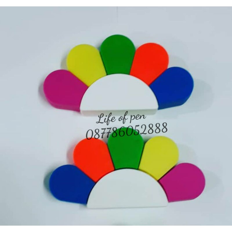 

MINIMUM ORDER 50 highlighter / penanda kipas 5 warna in 1