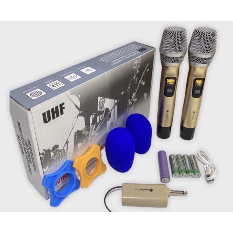 Mic Wireless Soundbest K2 Receiver Charger..