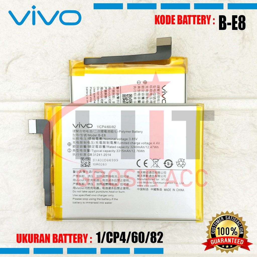 Baterai Battery For Vivo V11 V11i / Model B-E8