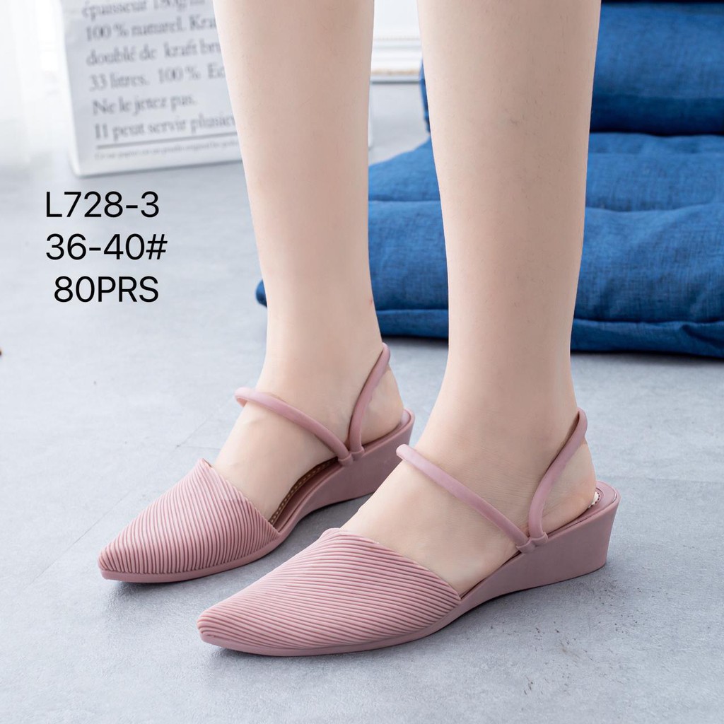 12.12 SALE L728 Sandal Hak Jelly AGATHA Import