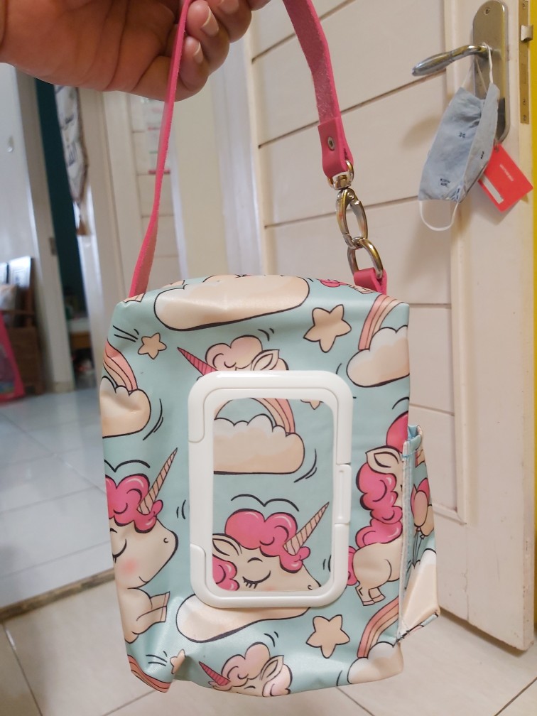 2 In 1 & 3 In 1 Tissue Cover / Tempat Tisu Kering, Basah, & Hand Sanitizer (motif Unicorn)