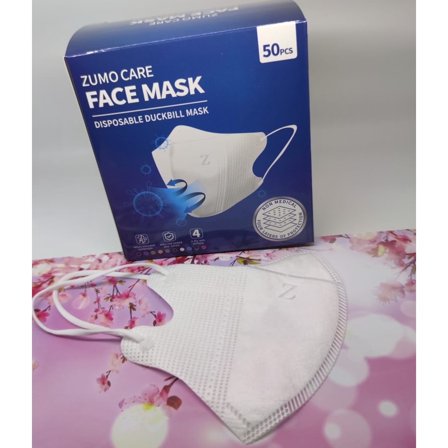 Masker Duckbill isi 50 Pcs/BOX Dewasa IMPORT Anti Virus Disposable Earloop Adjustable Fashion mask