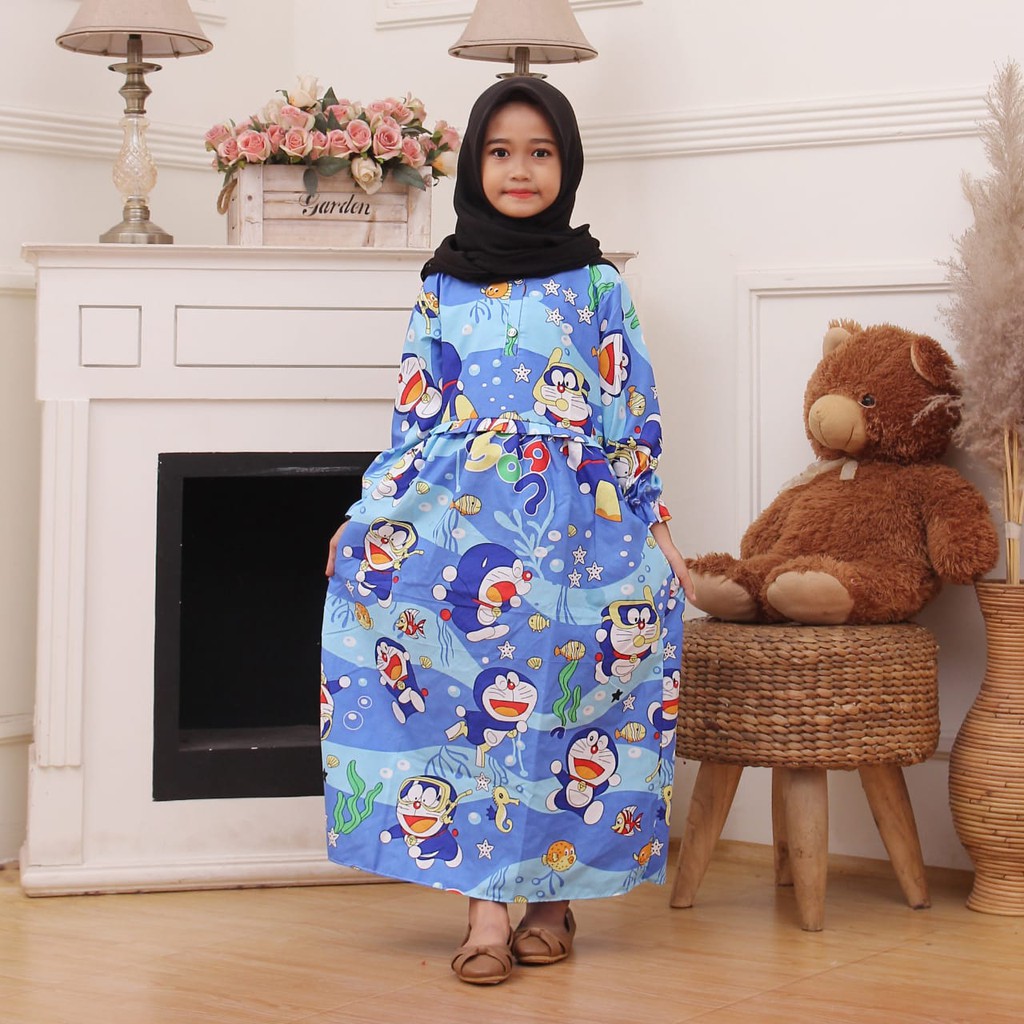 Gamis Anak Pakaian Muslim Anak Gamis Karakter Gamis Motif Karakter Fashion Anak Perempuan