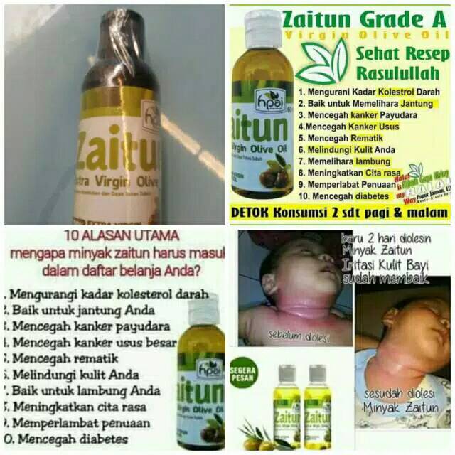 Minyak Zaitun HALAL EXTRA VIRGIN 100% Banyak MAnfaat sebagai Obat Serbaguna