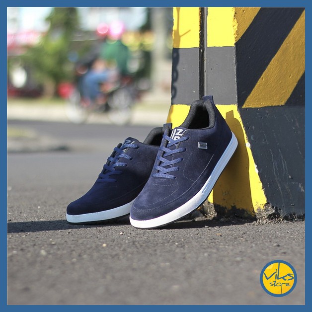 Sepatu Sneakers Pria Cowok Tali Style Casual Unisex Distro Kuzatura Suede Lokal Premium Elegan