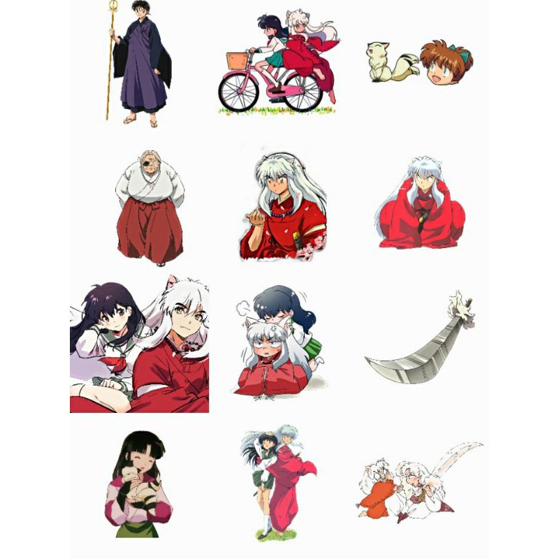 

STIKER ANIME INUYASHA 35 PCS