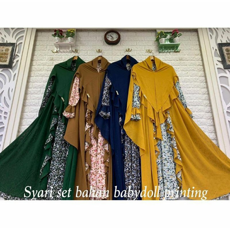 GAMIS CERUTY BABYDOLL SET ORIGINAL BY ANNISA SYARI ASM