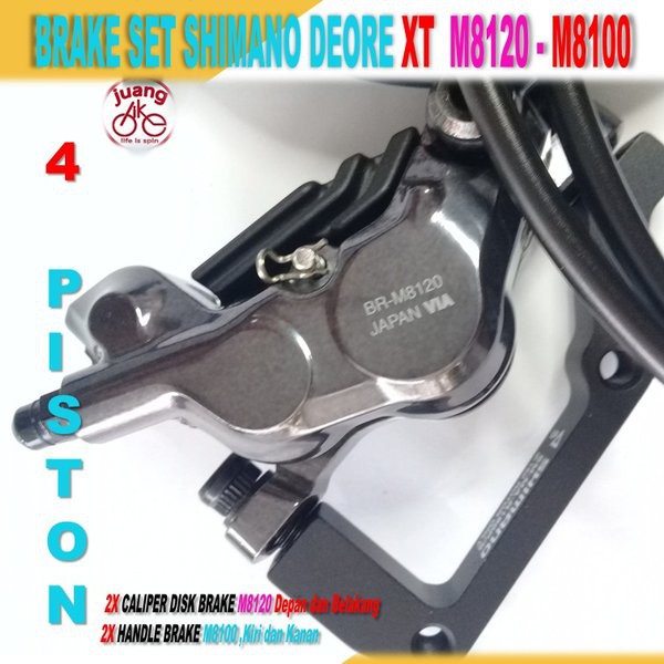 Jual BY JU Brake Set Shimano Deore XT BR M8120 Kiri Dan Kanan | Shopee ...