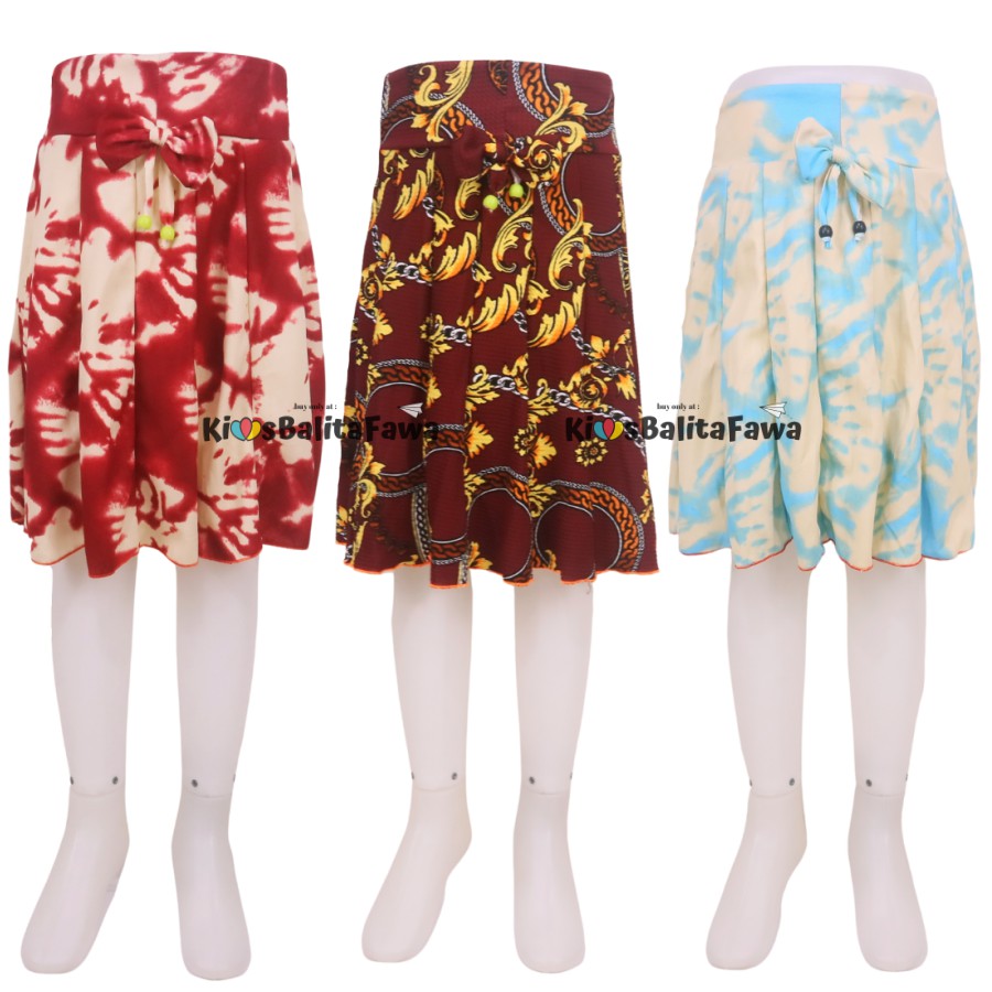 Rok Pita Bianca uk 6-7 Tahun / Motif Anak Perempuan Cewek Skirt Pendek Polos Import Best Quality