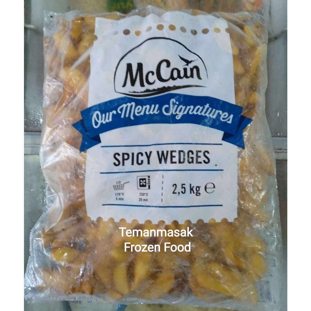 

kentang berbumbu Spicy Wedges MCCain 2,5Kg