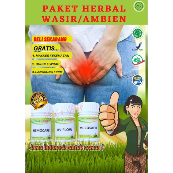 Naturindo paket obat herbal wasir ambien