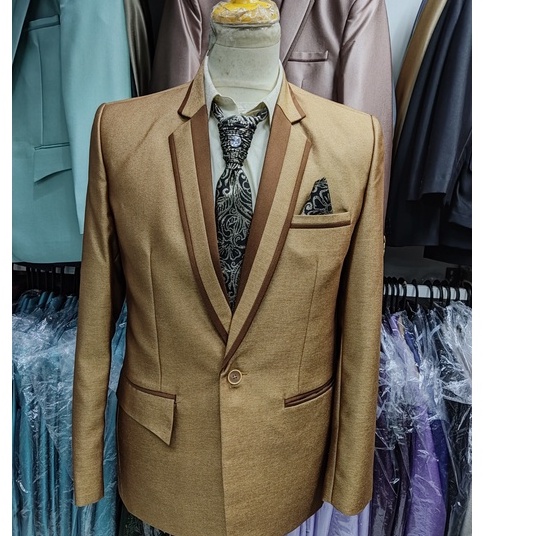 Jas Gold Tua jas formal jas pengantin jas wedding jas pria setelan jas