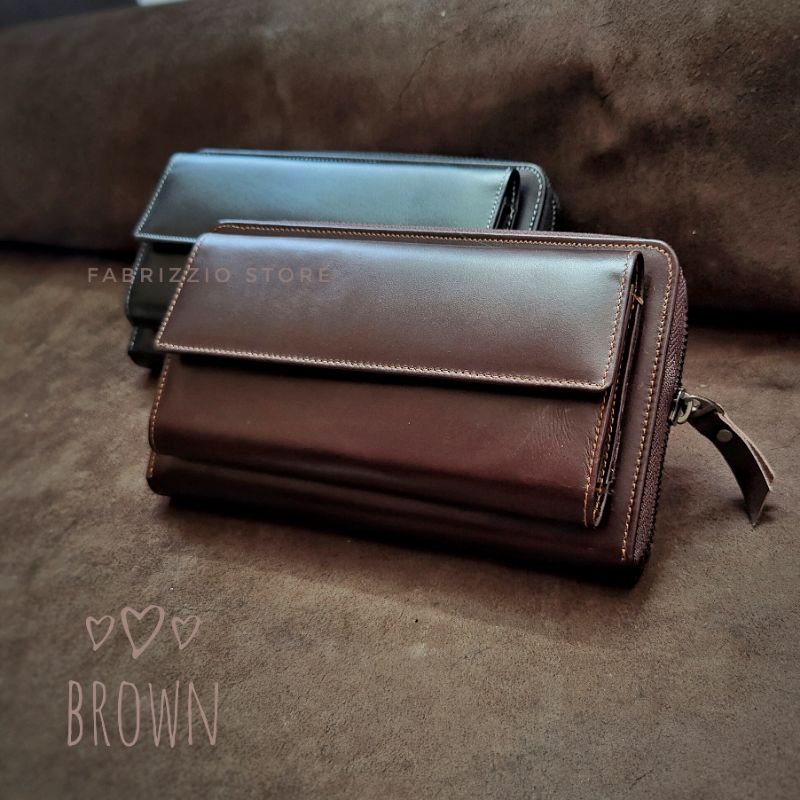 dompet selempang wanita slinger kulit asli