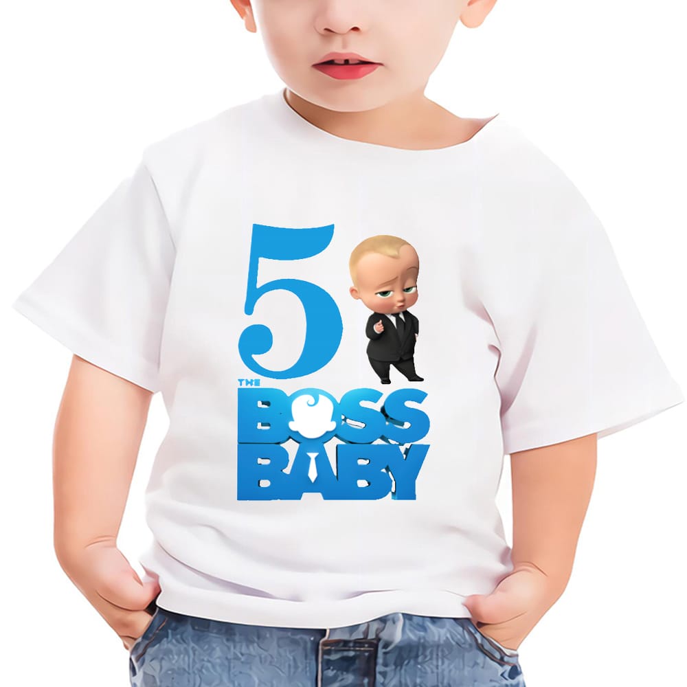 MYSTIQUE.ID-BAJU KAOS 5TH BABY BOSS T-SHIRT LUCU DAN AESTHETIC