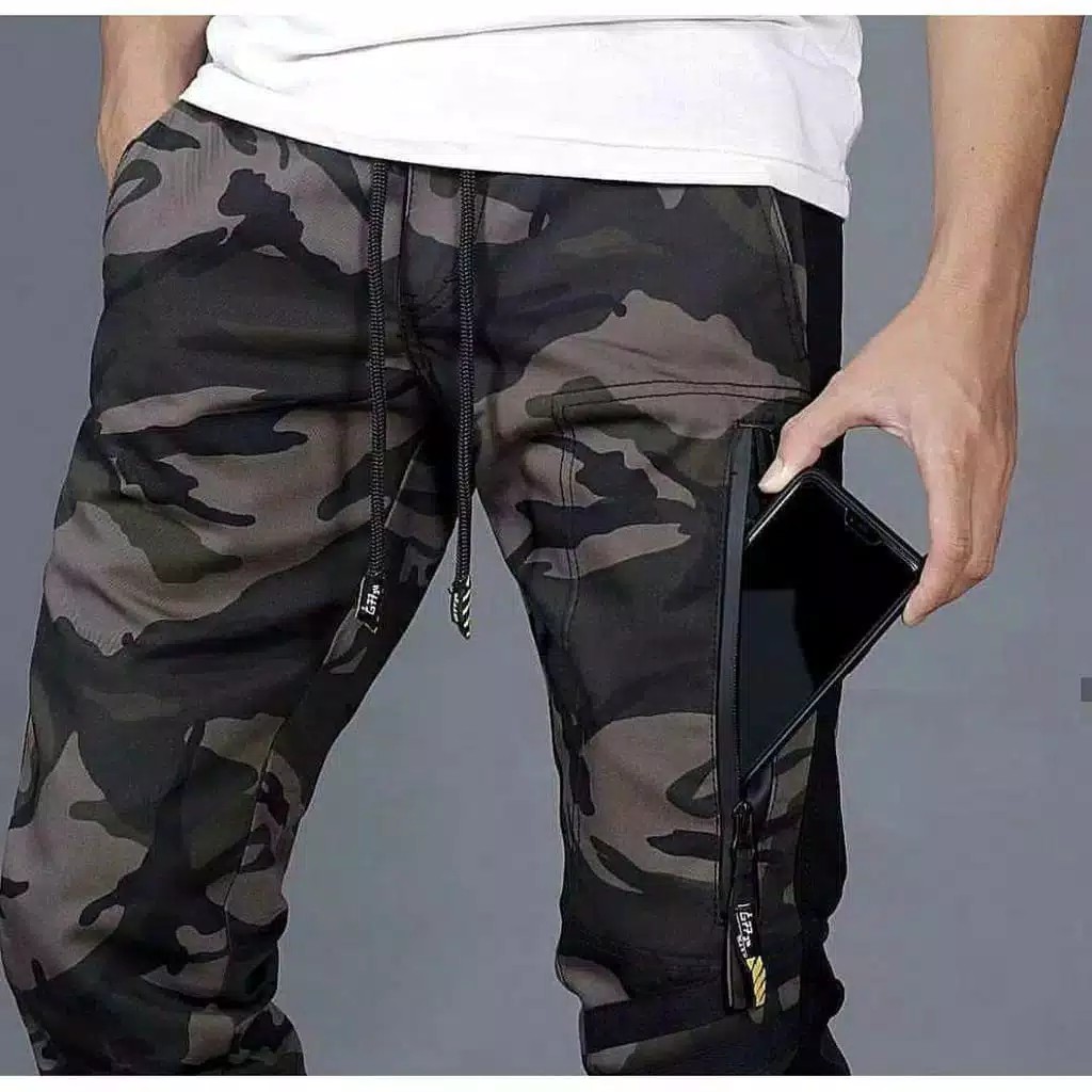 Army Jogger Celana Training Pria Loreng