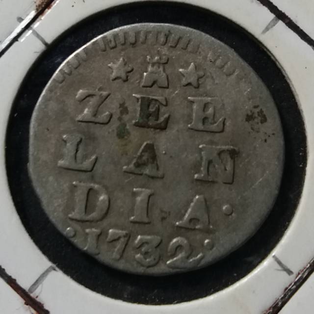 M16 - Koin Perak Kuno 2 Stuivers Zeelandia Tahun 1732