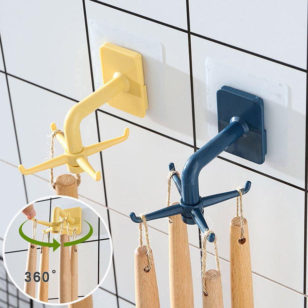 Nanas360° Rotating Coat Hanger Home Organizer Rak Sendok Rak Penyimpanan Gadget Dapur