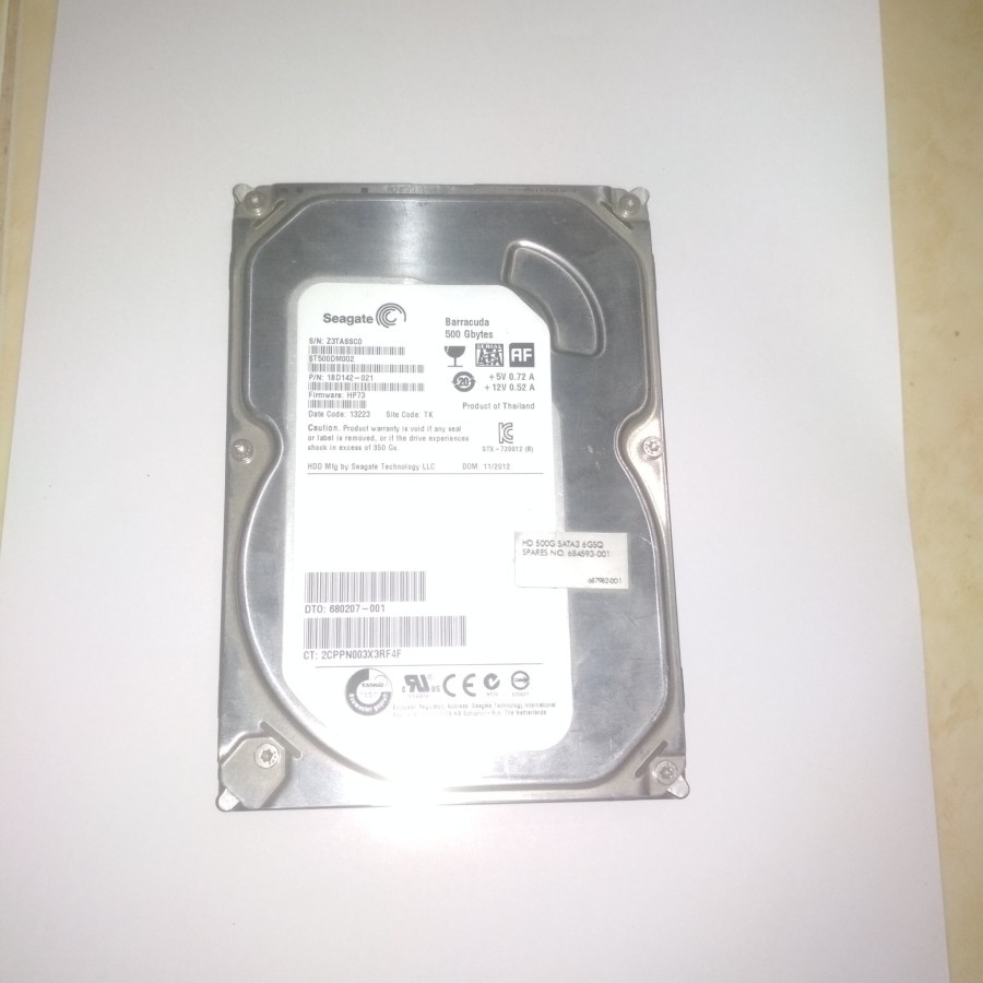 HDD Harddisk SATA internal PC komputer seagete barracuda 500gb 500 GB hardisk sata internal CPU 500g