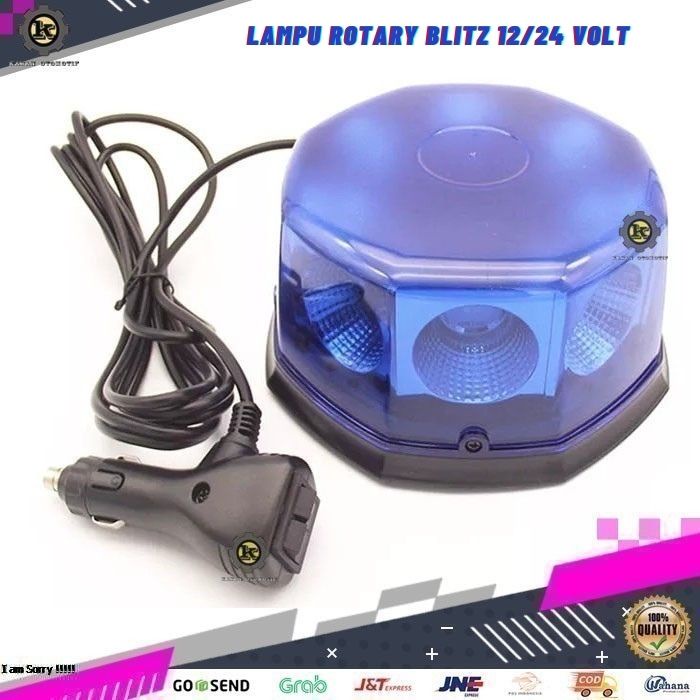 Lampu Rotari Rotray Blitz Beacon Variasi Atap Atas Mobil Ambulan Truk Truck 12-24 Volt