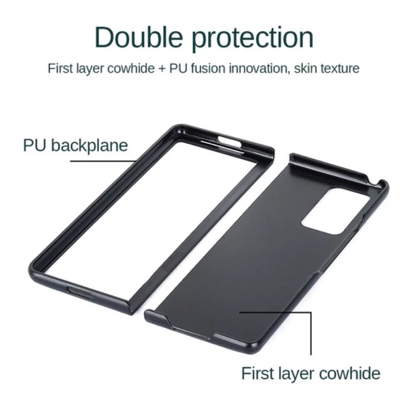 Luxury Leather Texture Back Cover for Samsung Galaxy Z Fold2