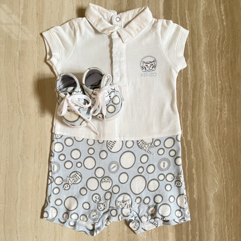 Preloved Kenzo Baby Kids Anak Onesie Bodysuit Jumper Romper Bayi Kaos Anak Cowok Branded