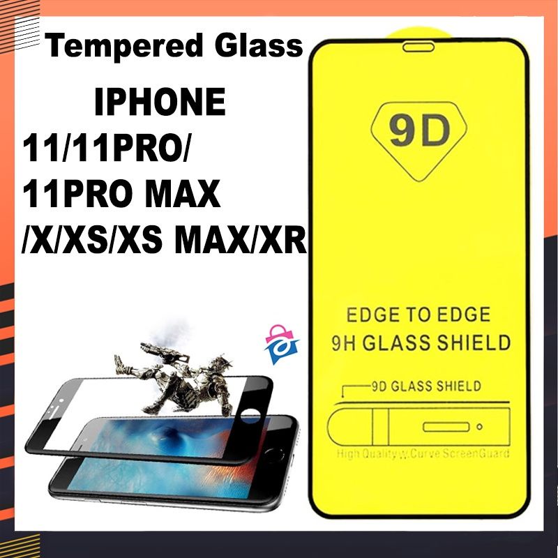 TEMPERED GLASS 5D/6D/9D IPHONE 11/11PRO/11PRO MAX/X/XS/XS MAX/XR