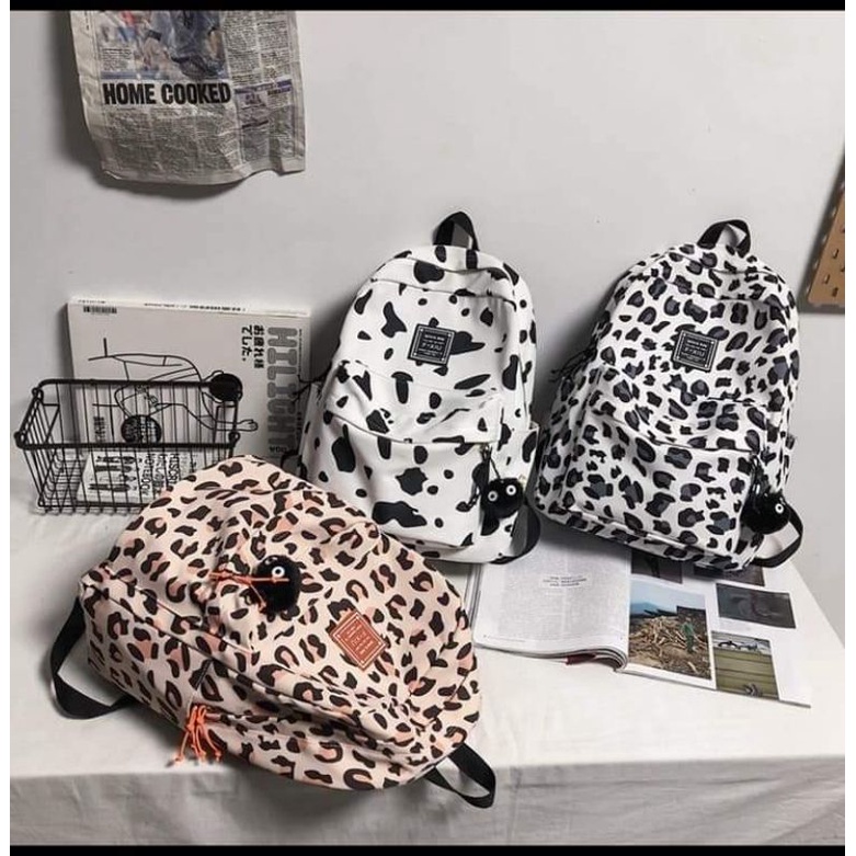 WAISTBAGS {{BISA COD}} BACKPACK SPORT TAS RANSEL LAKI-LAKI PEREMPUAN LEOPARD