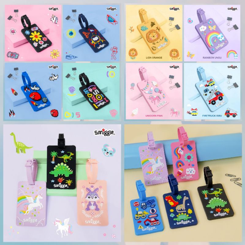 name tag Smiggle/Smiggle name tag rubber/Smiggle Id card/name tag anak