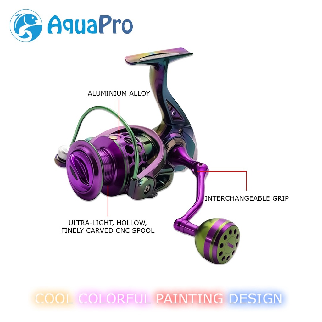 REEL POWER HANDLE SPESIAL COLOUR EDITION REEL PANCING LIZARD FORCE MASTER