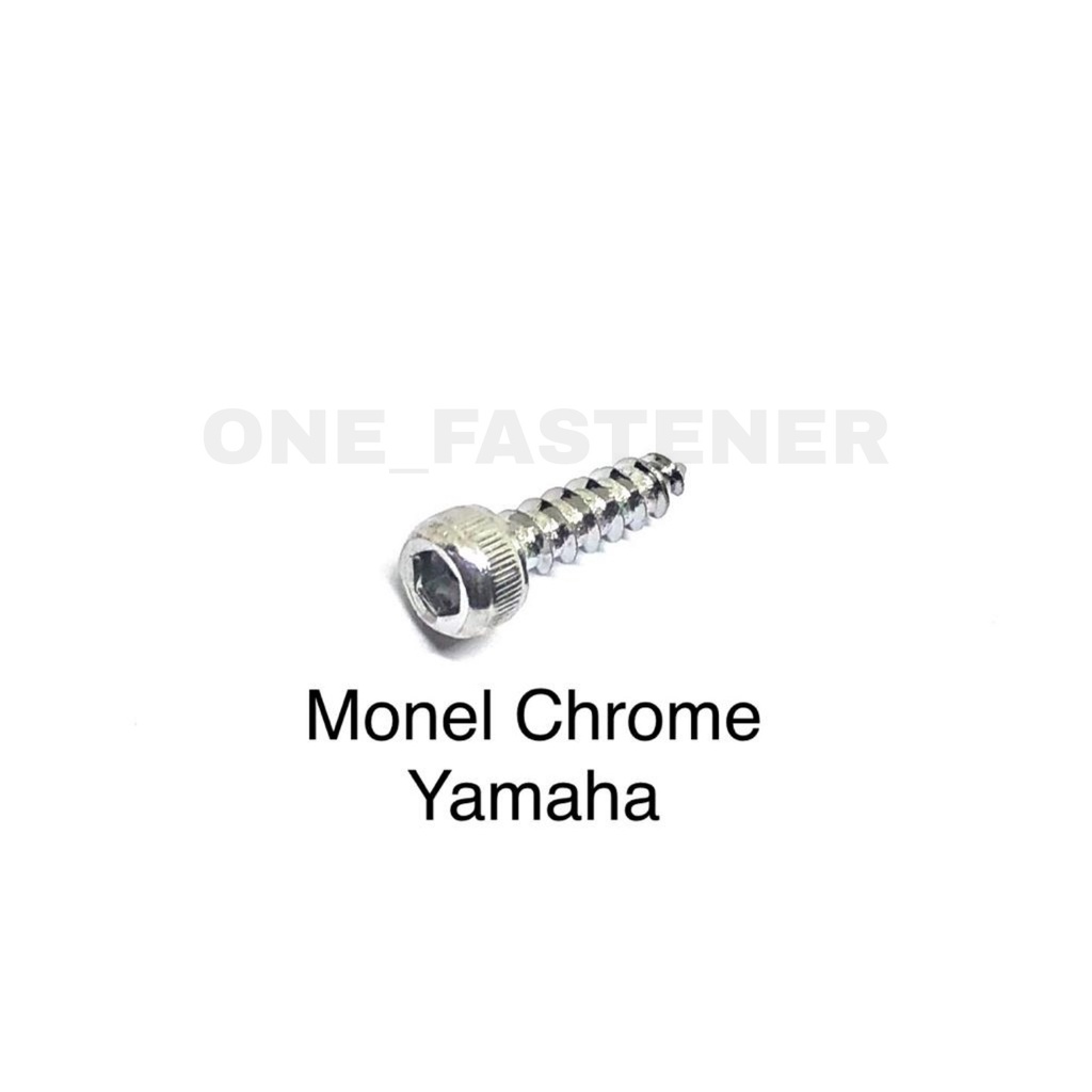 50 Pcs v285 Baut Monel CHROME Sekrup body 5x18 yamaha m5x18 mio L4 cob