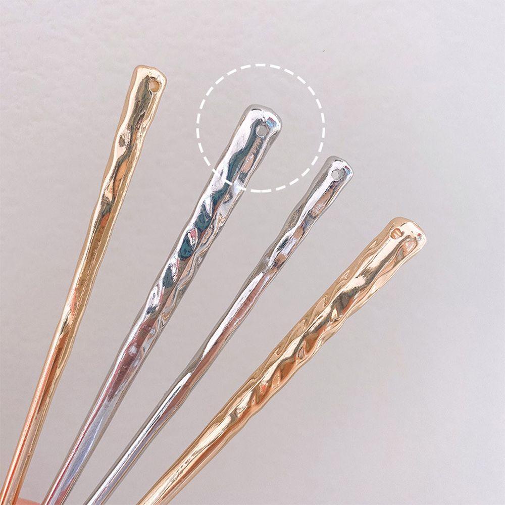 Agustina Wanita Rambut Stik Hiasan Kepala Vintage Untuk Gadis Temperamen Logam Sederhana Garpu Rambut Cina