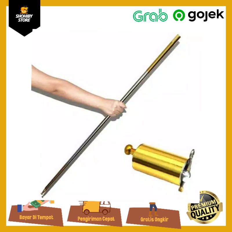 Crazy Cane Metal Magic Pocket Staff Tongkat Ajaib keren bom tongkat