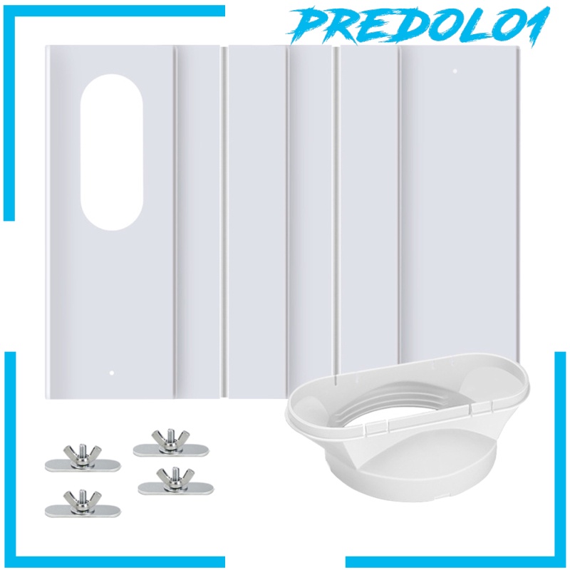 (Predolo1) Panel Segel Jendela Ac Portable Ukuran 43-140cm