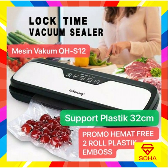 MVS-09 QH-S12 32cm Mesin Vacum Makanan Food Vacuum Sealer