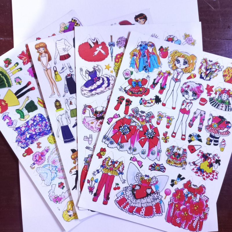 (TANPA POTONG) MAINAN ANAK JADUL BP BEPE BONGKAR PASANG PAPERDOLLS PAPER DOLLS part 1