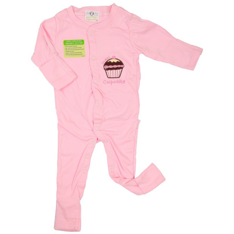 Imochi Sleepsuit Panjang - Pink Cupcake