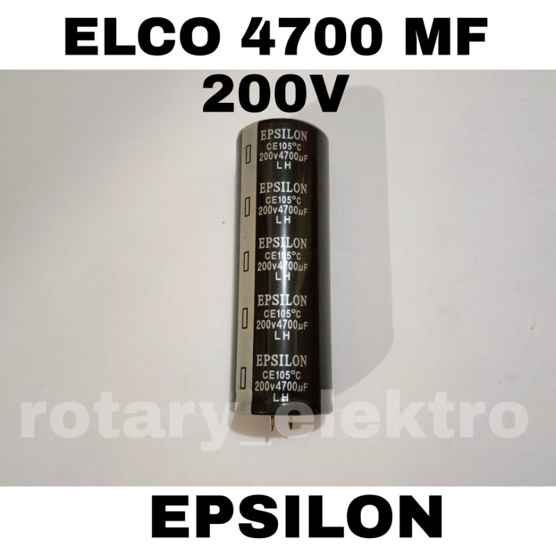 ELCO 4700 MF 200V EPSILON 100% ORIGINAL